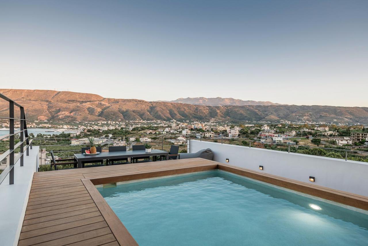 Seametry Luxury Living Penthouse Villa Soúda Buitenkant foto